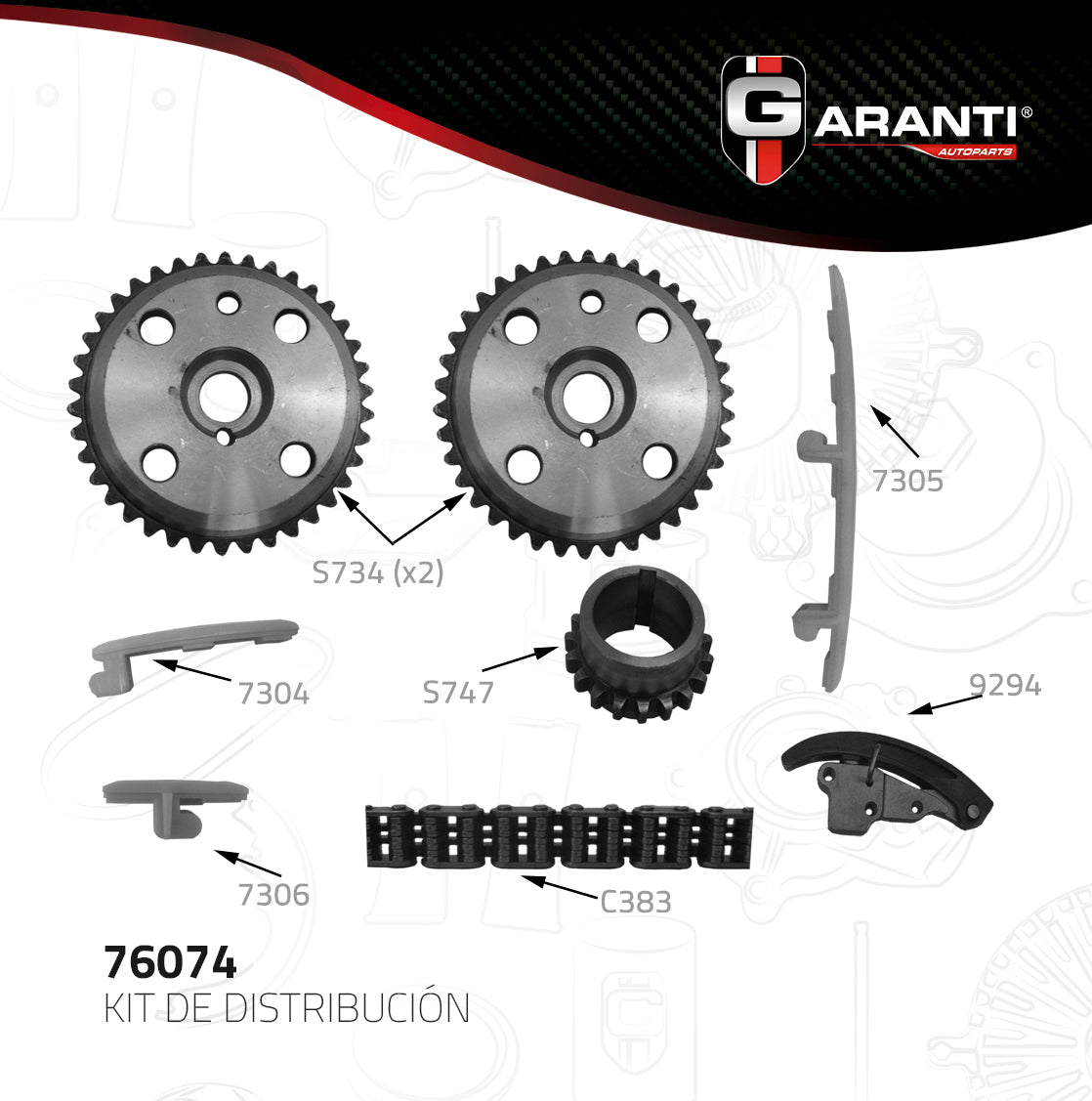 Kit Distribucion Garanti 76074