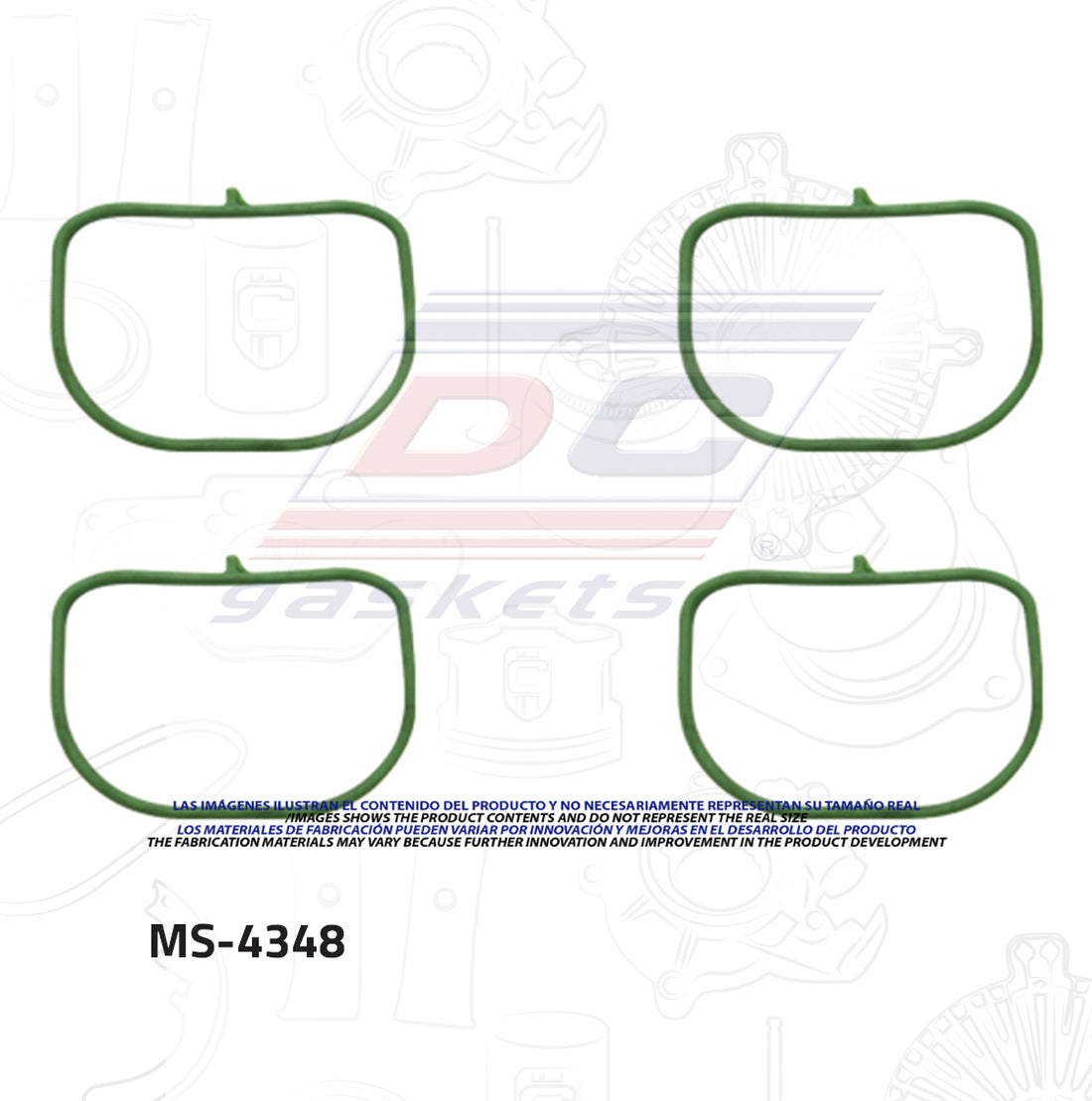 Empaque de múltiple Escape MS-004348 DC GASKETS