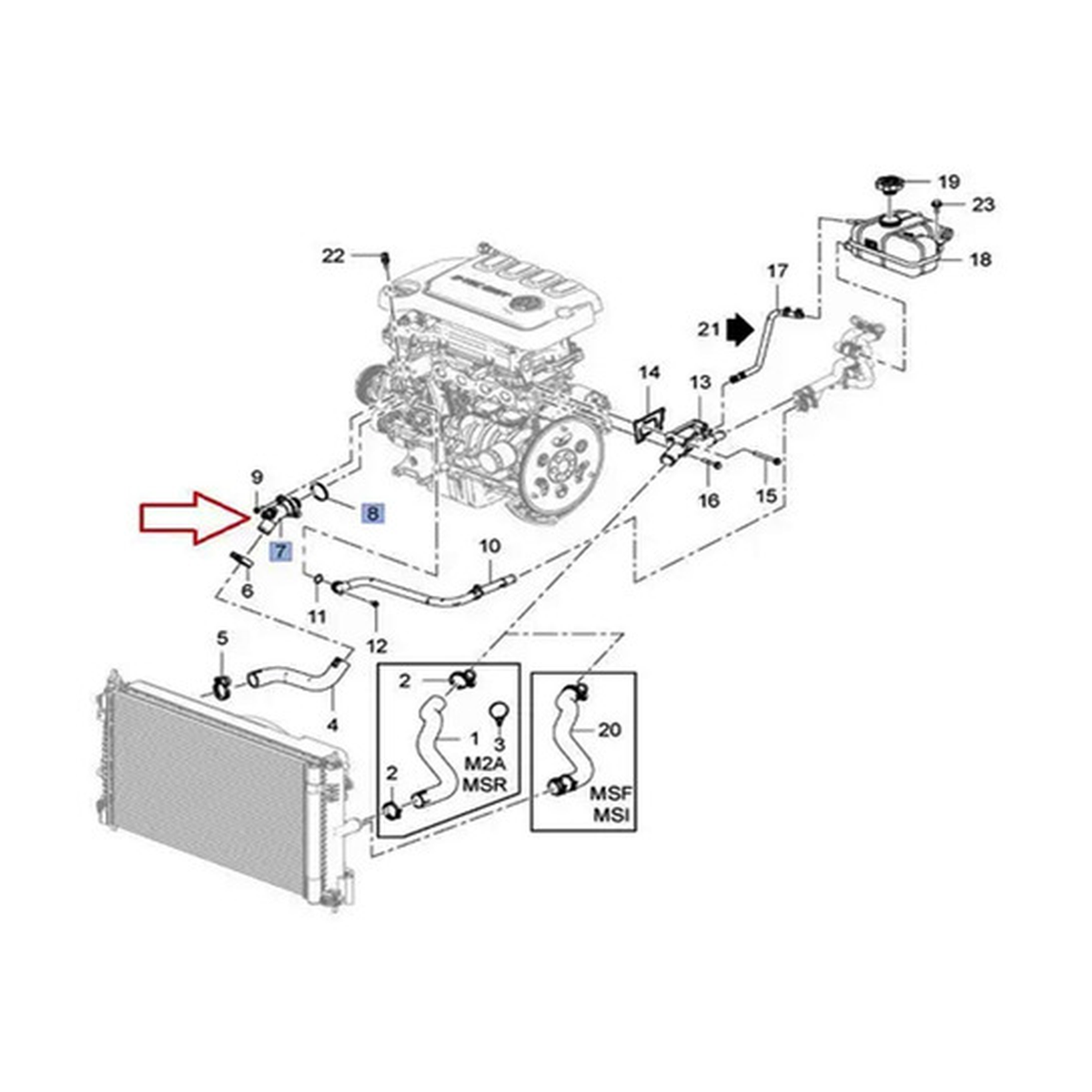 Termostato motor US Parts 100-002