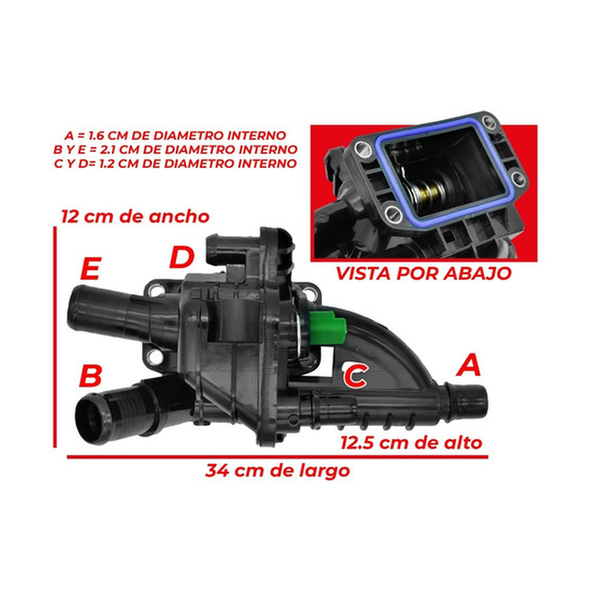 Toma agua termostato US Parts 100-031