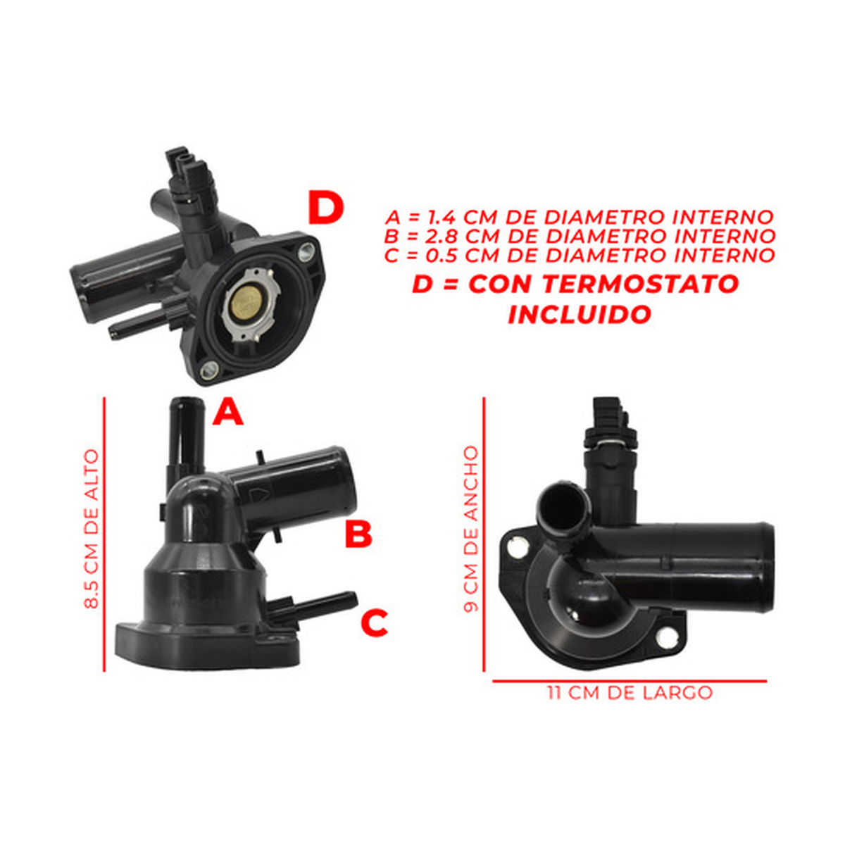Toma de agua con termostato y sensor US Parts 100-039