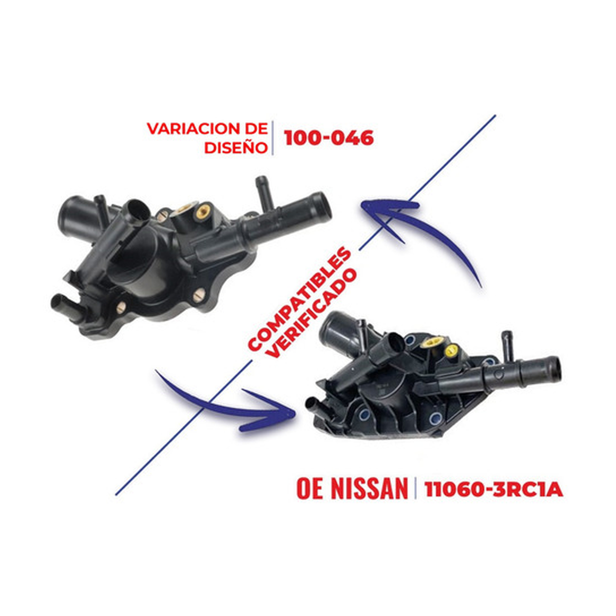 Toma de agua housing termostato US Parts 100-046