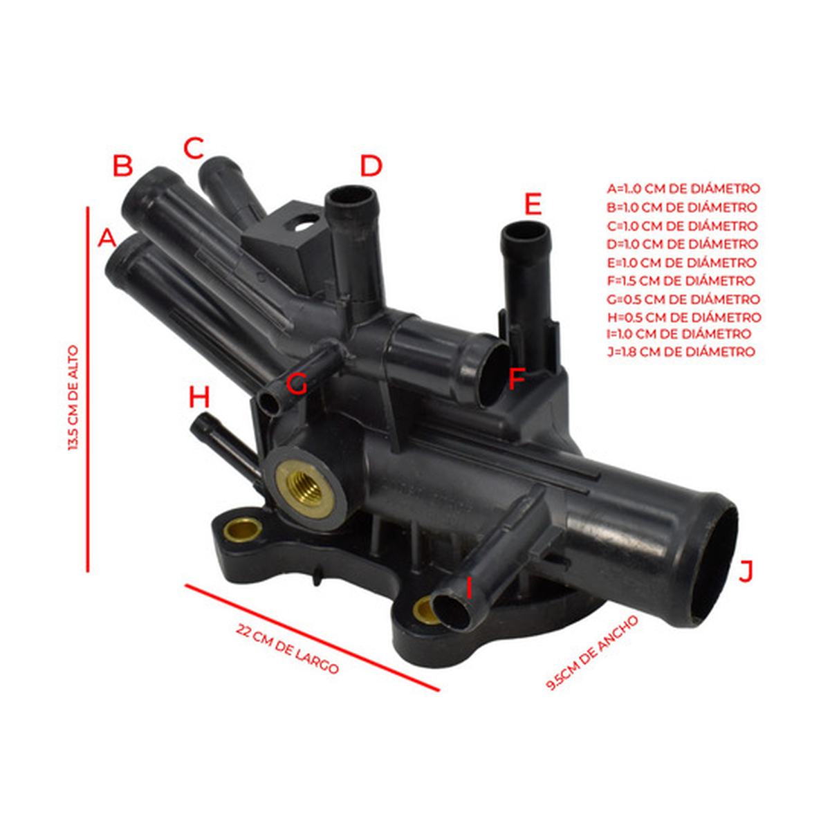 Toma de agua housing del termostato US Parts 100-047
