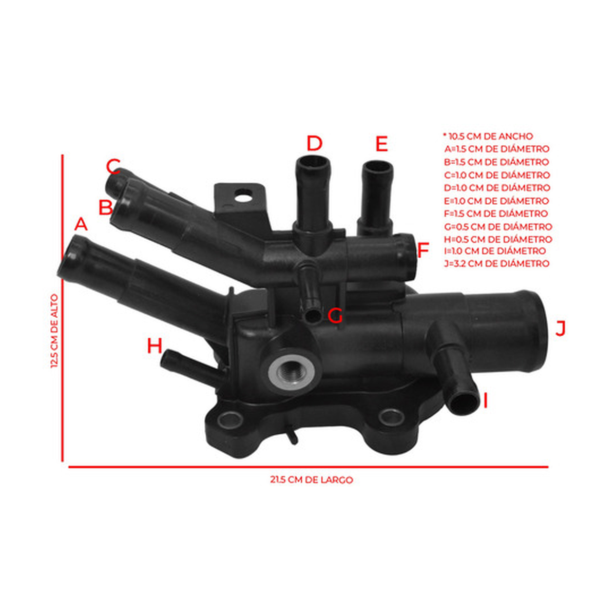 Toma de agua housing termostato US Parts 100-048