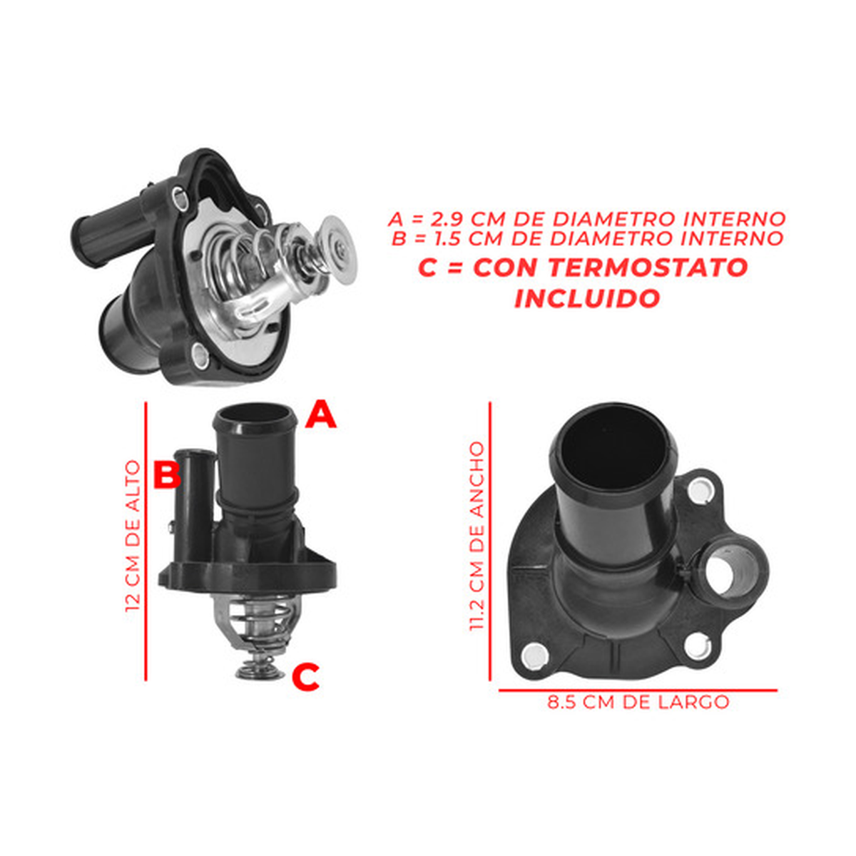 Toma de agua con termostato US Parts 100-105