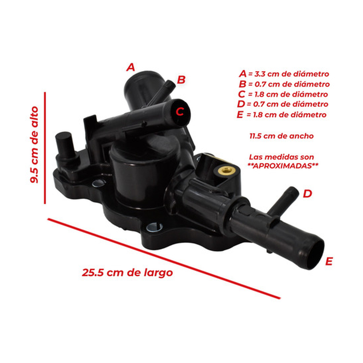 Toma de agua housing termostato transmisión manual sentra US Parts 100-110