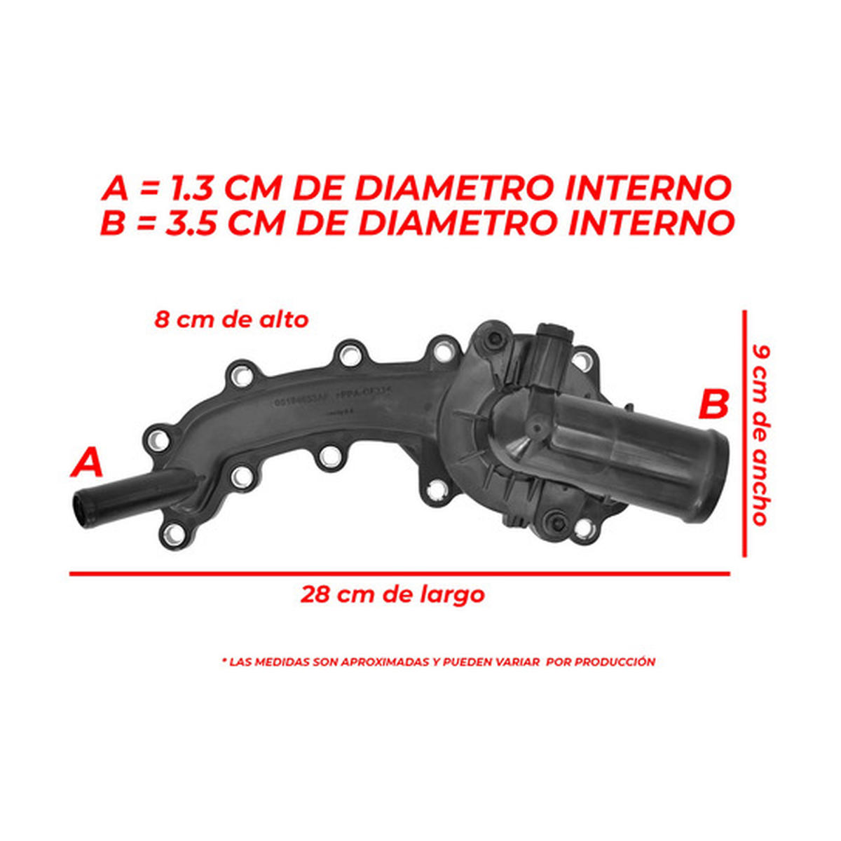 Toma de agua con termostato y housing US Parts 100-112