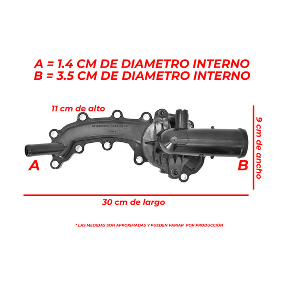 Toma de agua con termostato y housing US Parts 100-113