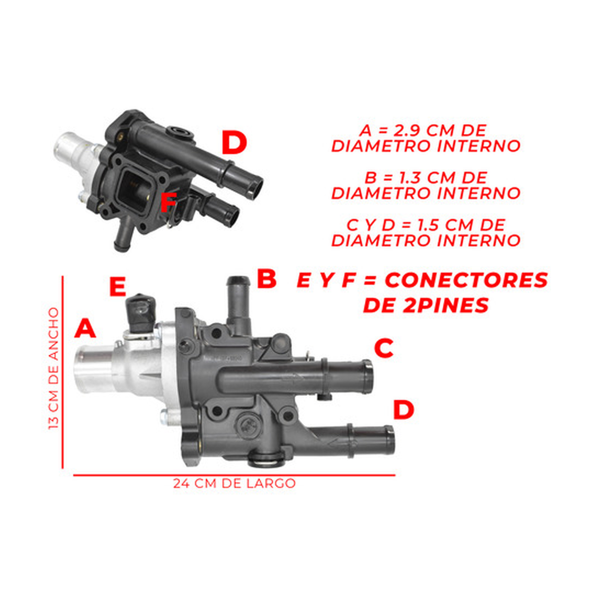 Toma de agua con termostato US Parts 100-121