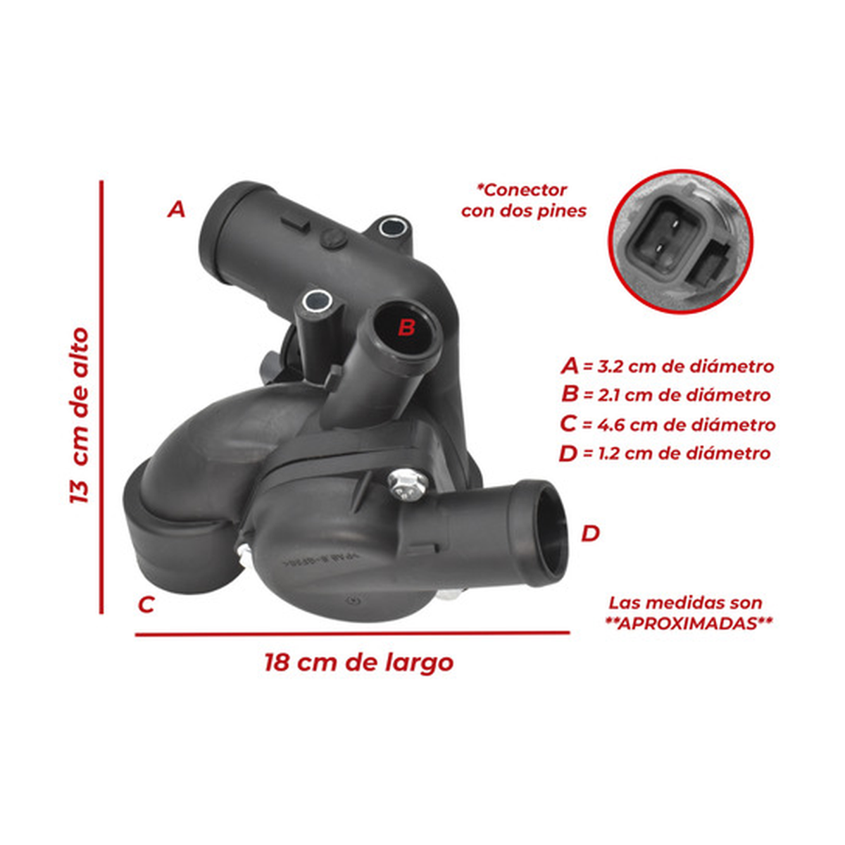 Toma de agua con termostato US Parts 100-123