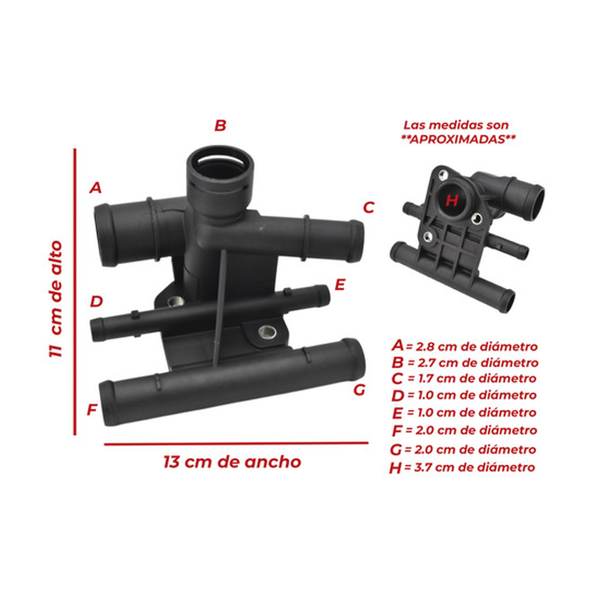 Toma de agua con termostato US Parts 100-124
