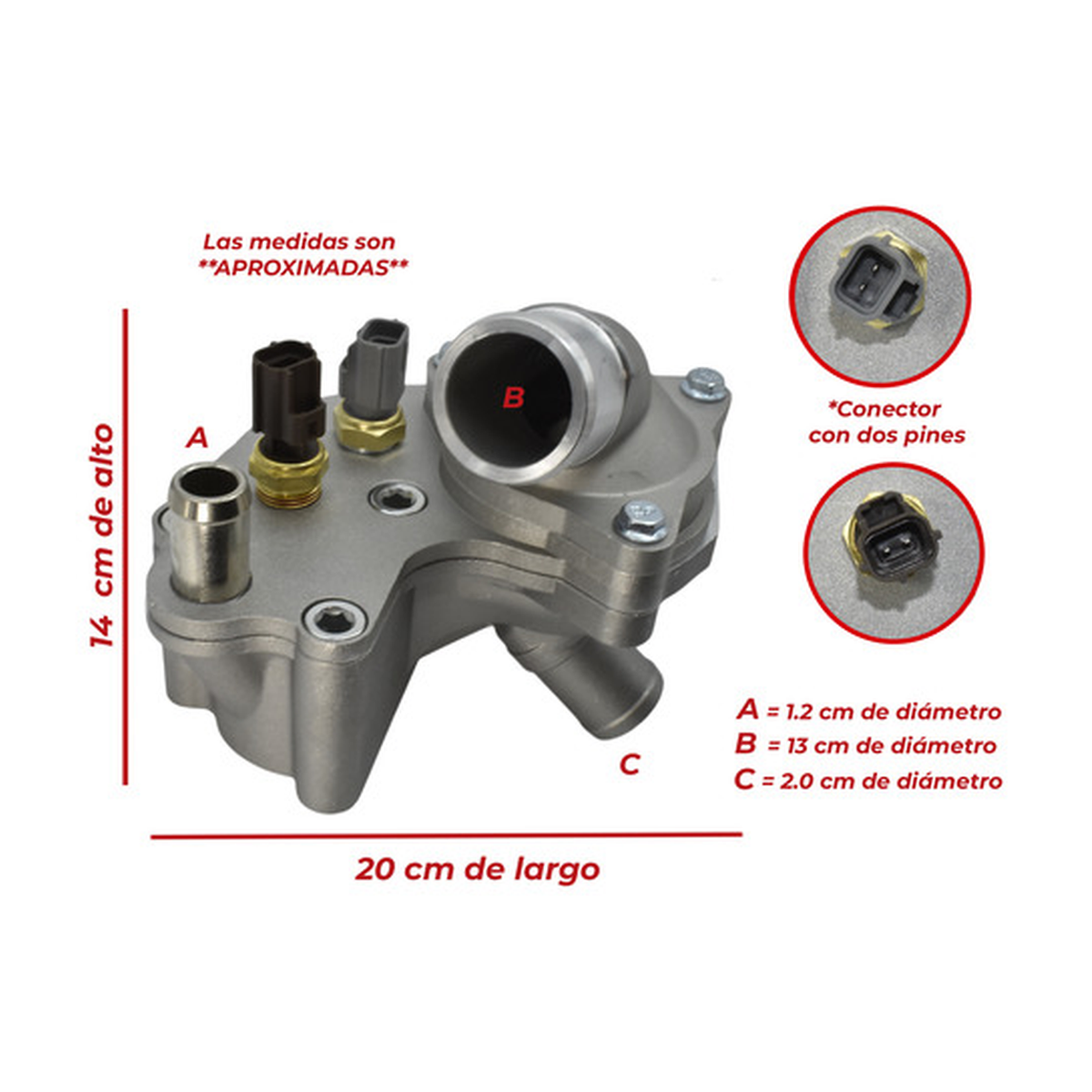 Toma de agua con termostato y sensor US Parts 100-127