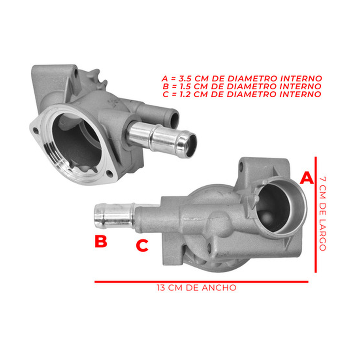 Toma de agua con housing y termostato US Parts 100-137