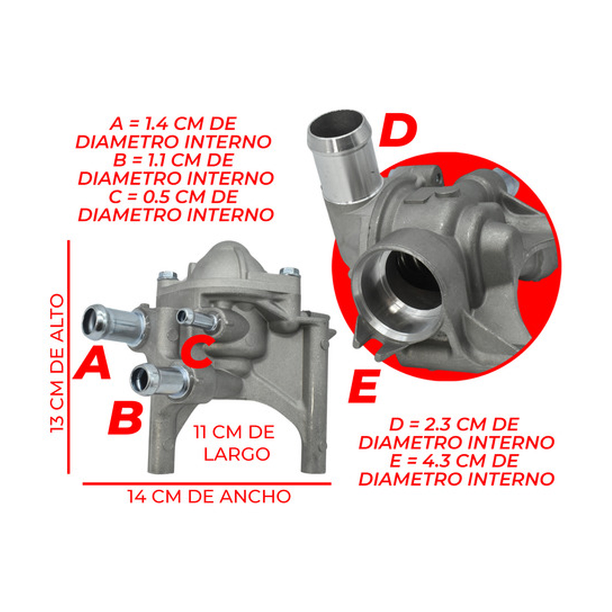 Toma de agua con termostato US Parts 100-162