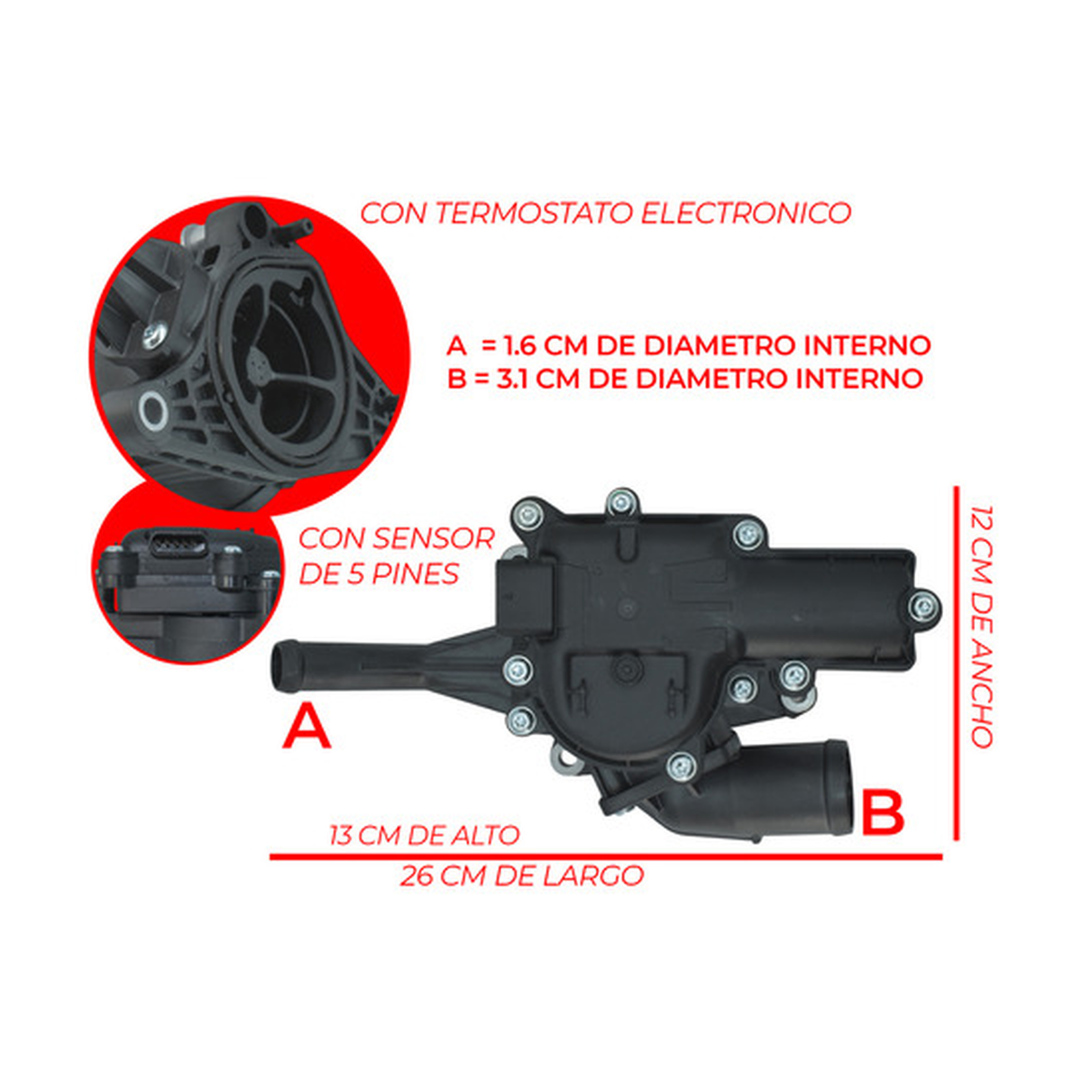 Toma de agua con termostato electrónico US Parts 100-167