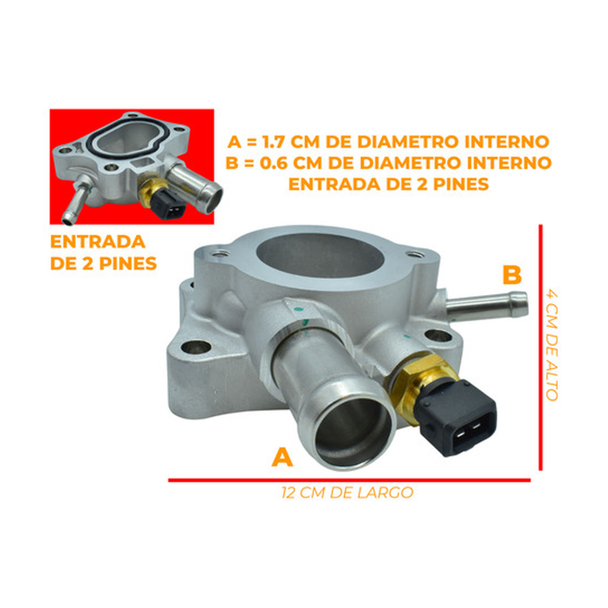 Toma agua con housing de termostato US Parts 100-194