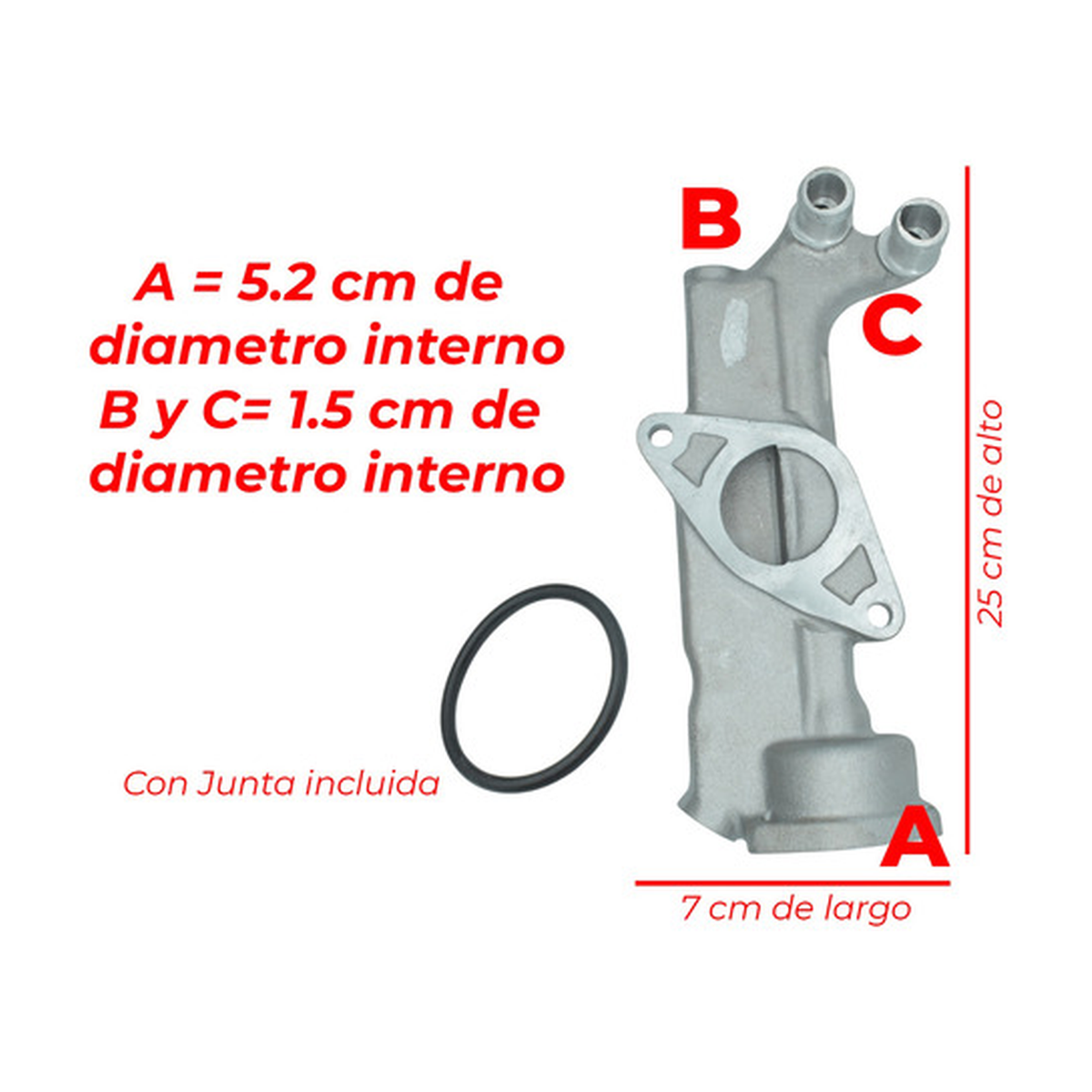 Toma de agua housing de termostato US Parts 100-196