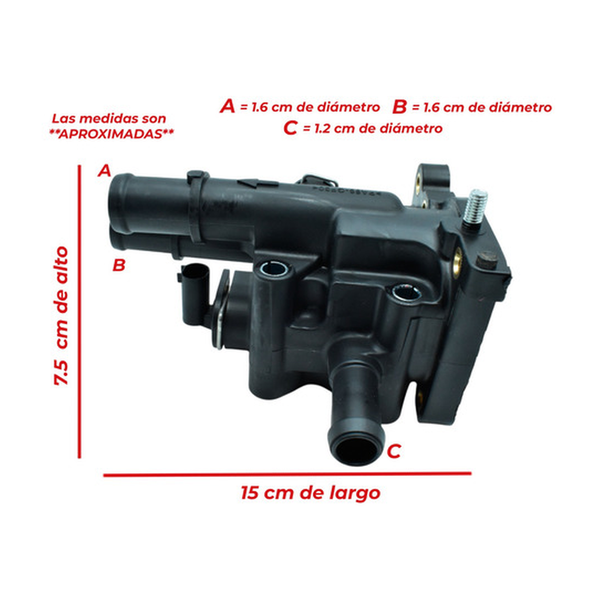 Toma de agua housing de termostato US Parts 100-211