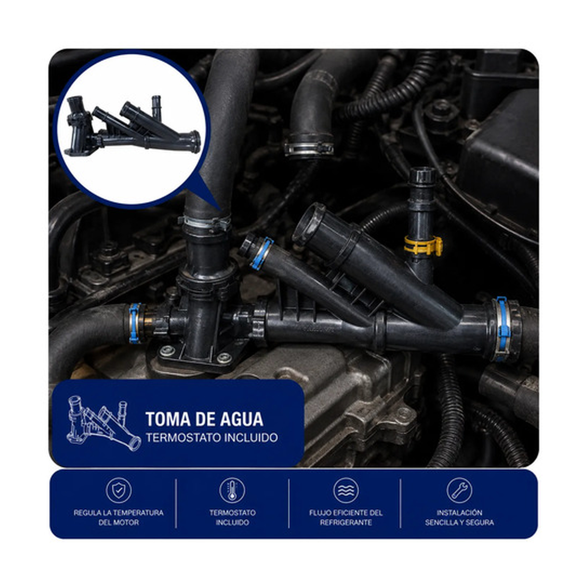 Toma de agua termostato incluido US Parts 100-258