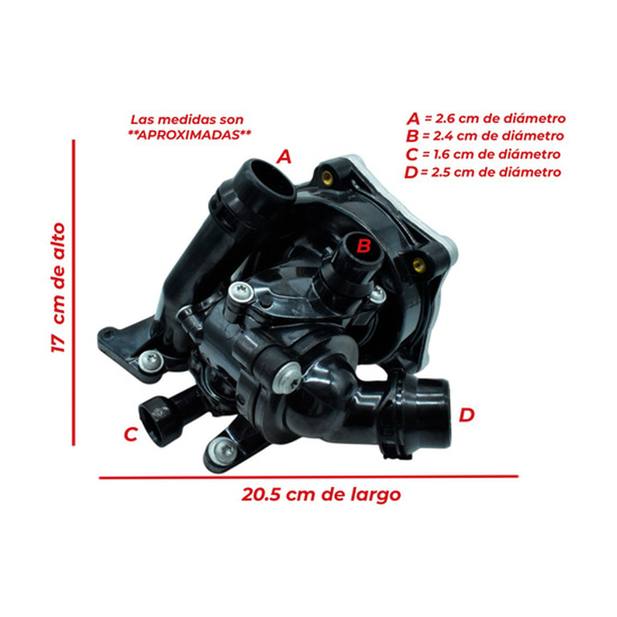 Bomba agua con banda 67 dientes US Parts 110-004