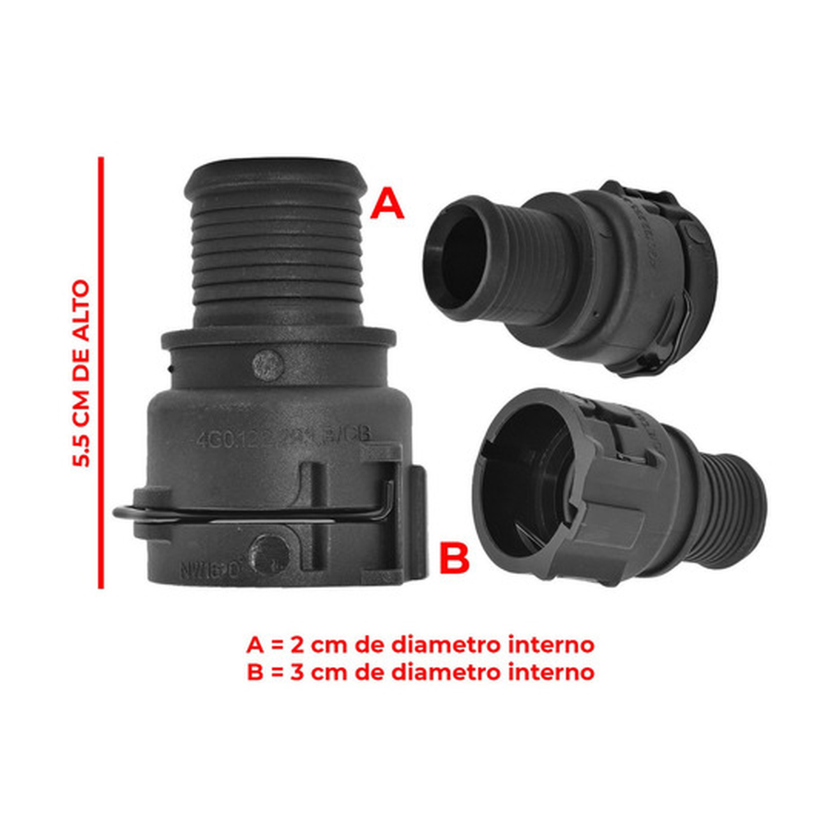 Conector manguera calefaccion salida sonic 1.6 2012 2017 US Parts 120-005