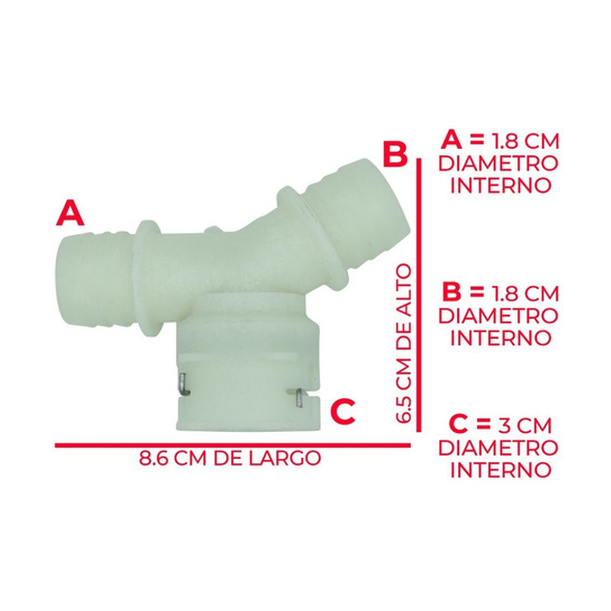 Conector manguera calefaccion salida US Parts 120-020