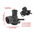 Conector brida manguera refrigerante beetle gti jetta tiguan negro US Parts 120-031