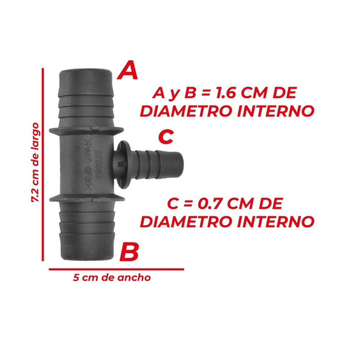 Conector calefacción tee US Parts 120-038