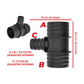 Conector radiador tee US Parts 120-058