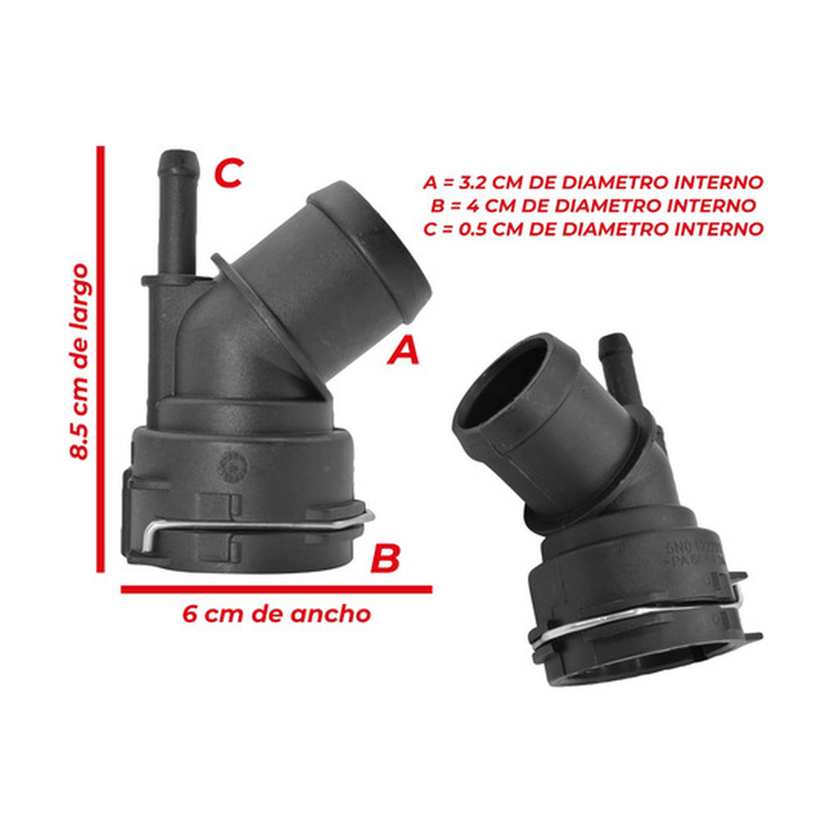Conector radiador US Parts 120-060