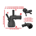 Conector radiador US Parts 120-064