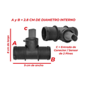 Conector radiador US Parts 120-065