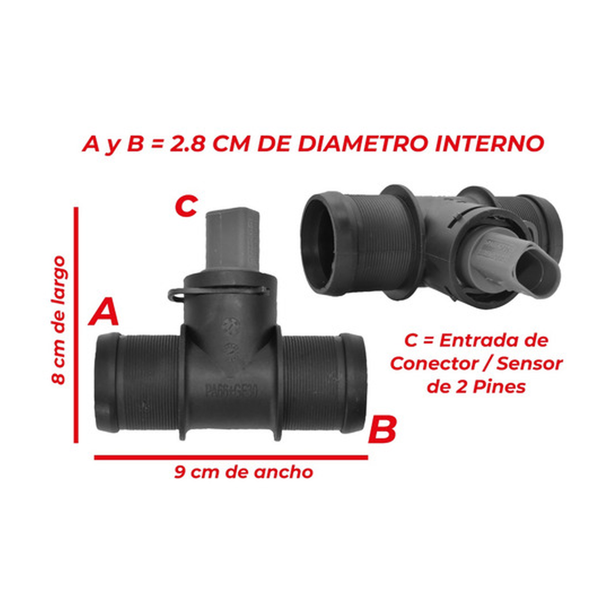 Conector radiador US Parts 120-065