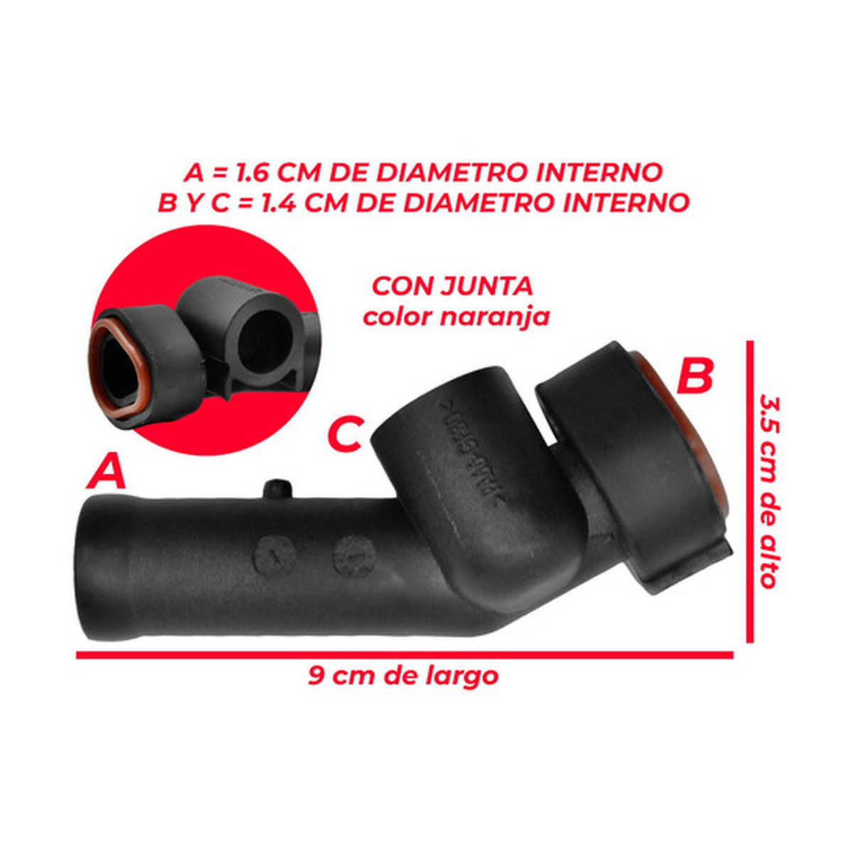 Tubo conector salida múltiple admisión corsa tornado 06 - 11 US Parts 120-075