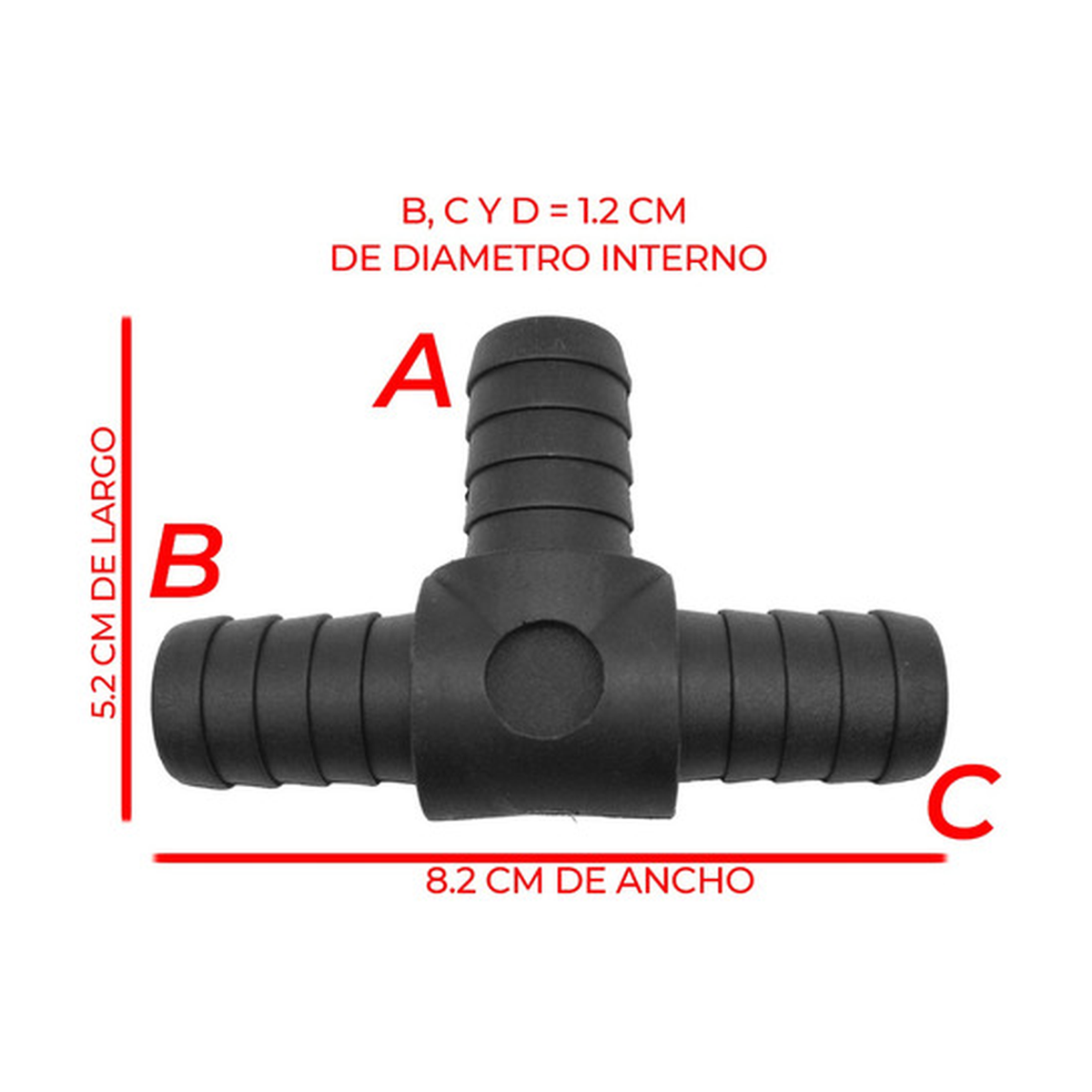 Conector tee calefaccion US Parts 120-088