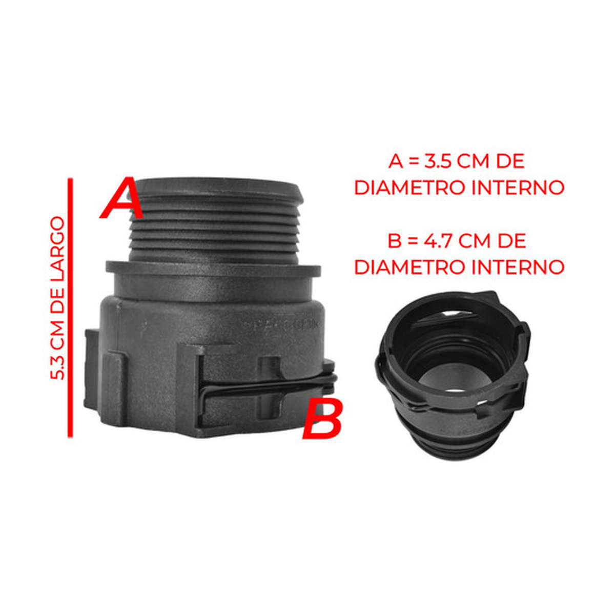 Conector radiador superior recto US Parts 120-092