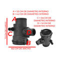 Conector radiador superior US Parts 120-096