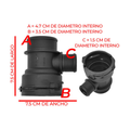 Conector radiador superior US Parts 120-097