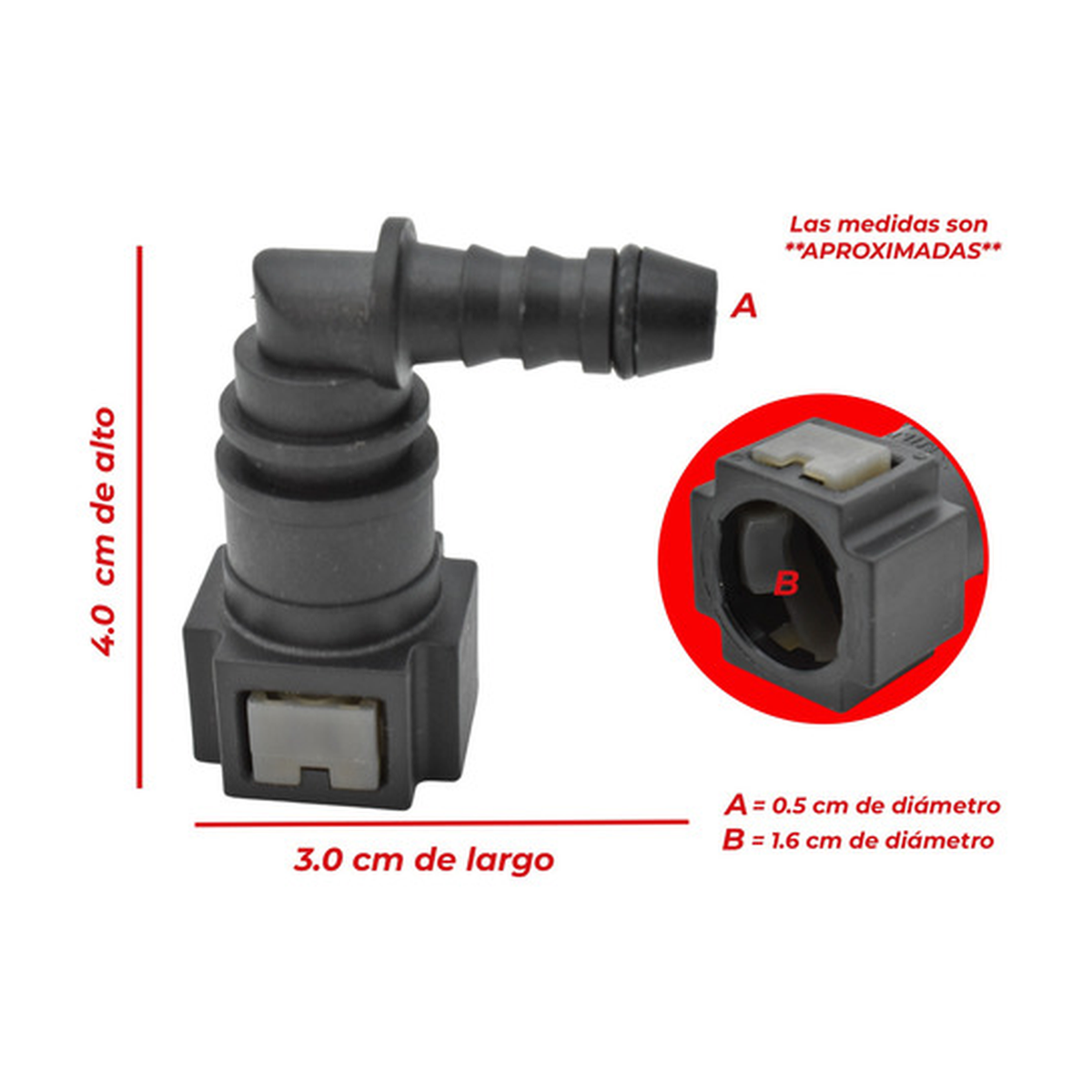 Conector manguera deposito US Parts 120-108