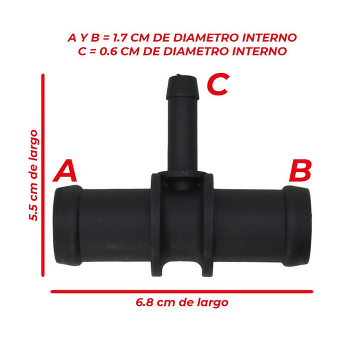Conector refrigeracion tee US Parts 120-114