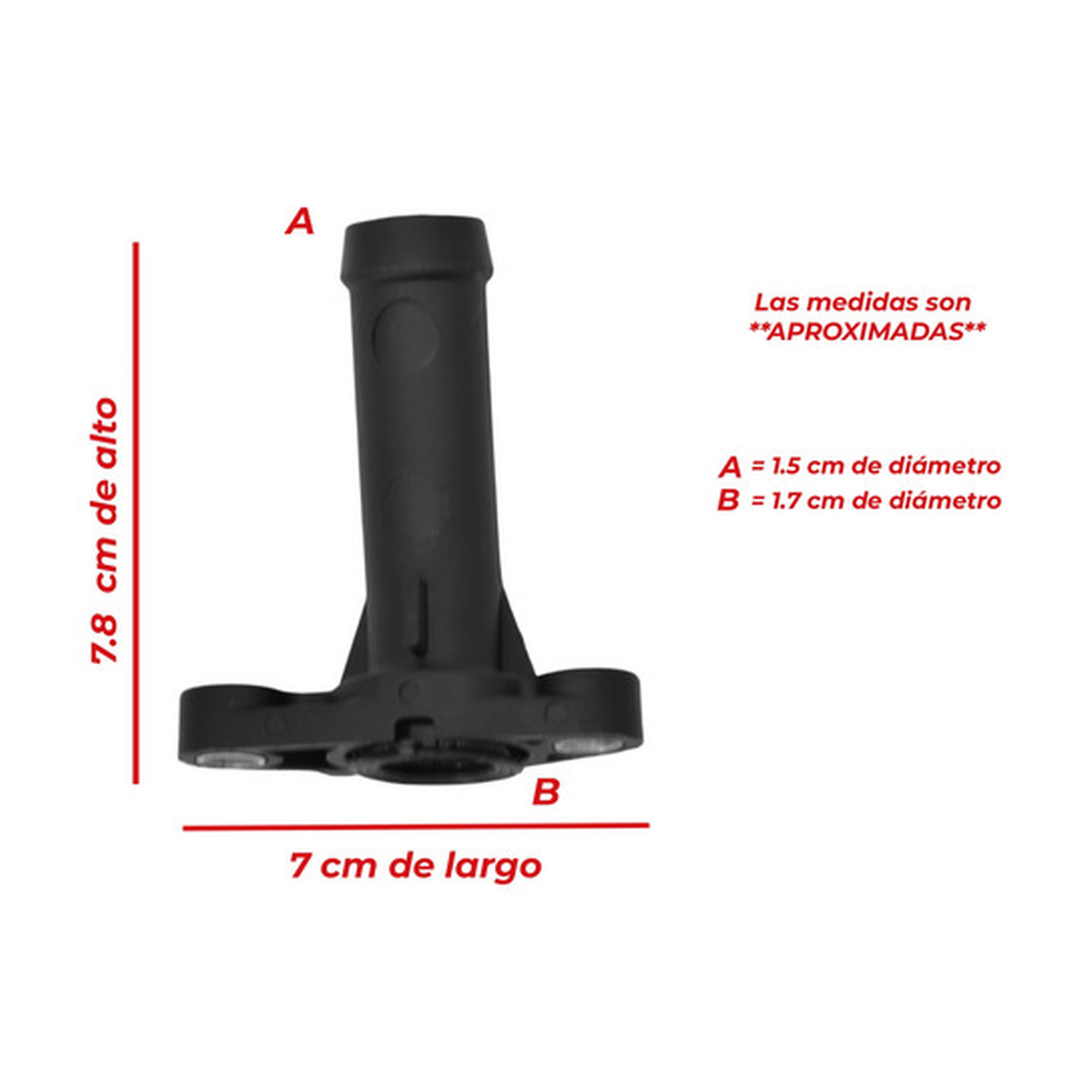 Conector manguera refrigeración teramont cc passat touareg US Parts 120-122