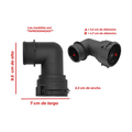 Manguera inferior radiador US Parts 120-135