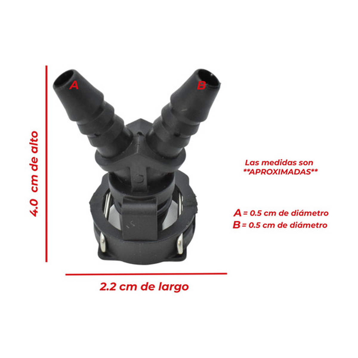 Conector manguera deposito y US Parts 120-165