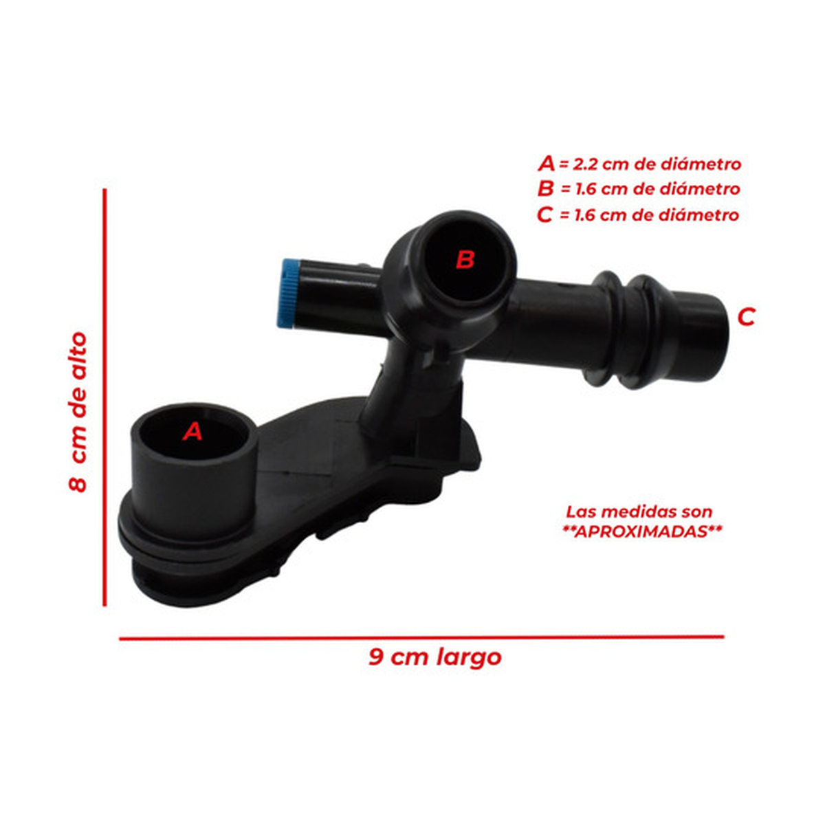 Conector manguera refrigeración US Parts 120-176