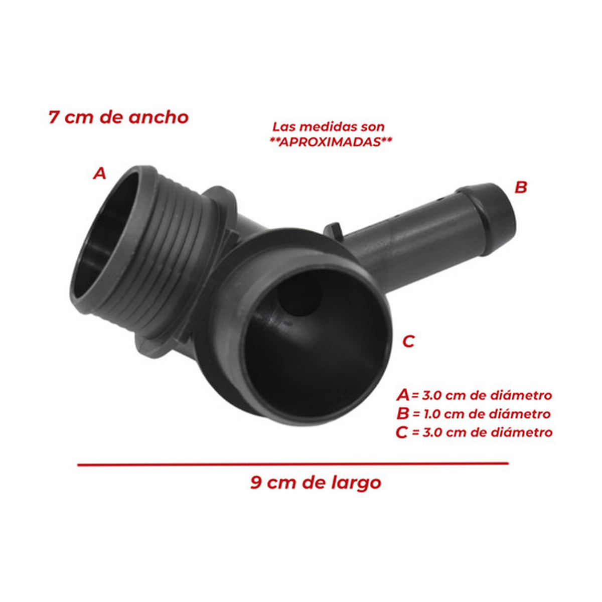 Conector manguera radiador inferior fusion 2.0l 13-16 / 2.5l US Parts 120-180