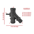 Conector, radiador US Parts 120-188