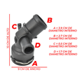 Conector manguera radiador US Parts 120-189