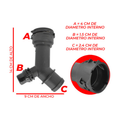 Conector manguera radiador superior US Parts 120-208