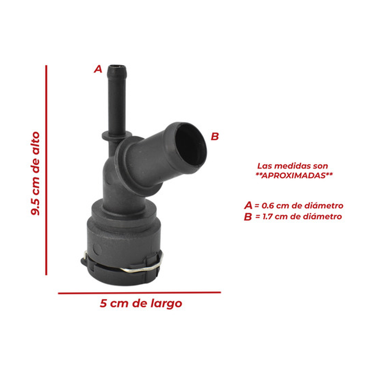 Conector manguera calefacción US Parts 120-212