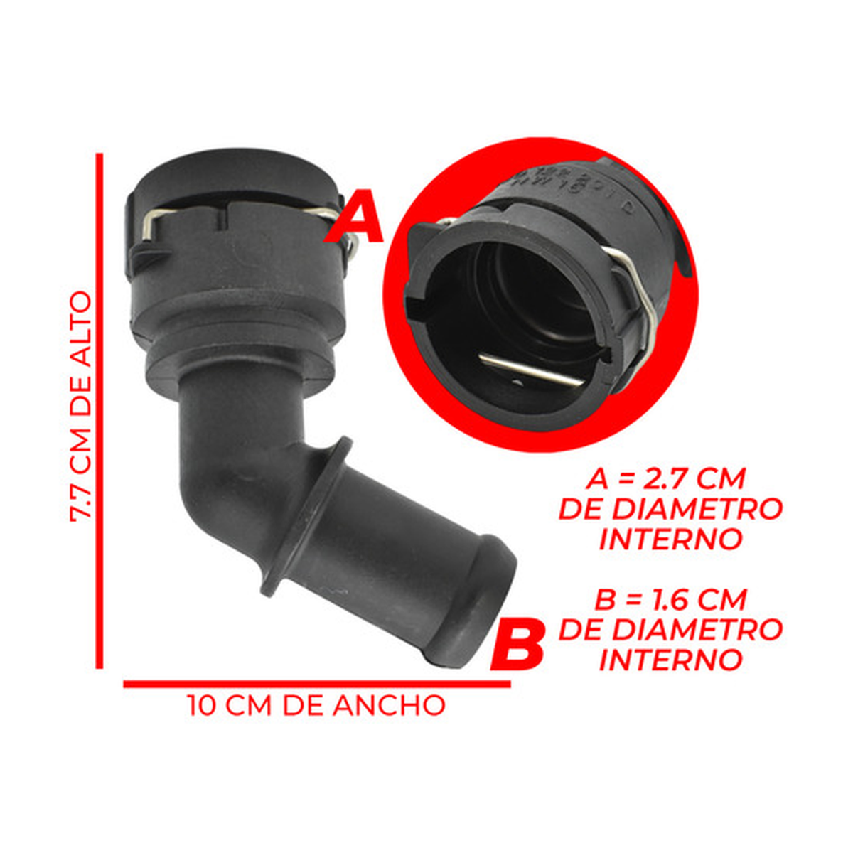 Conector manguera calefacción US Parts 120-213